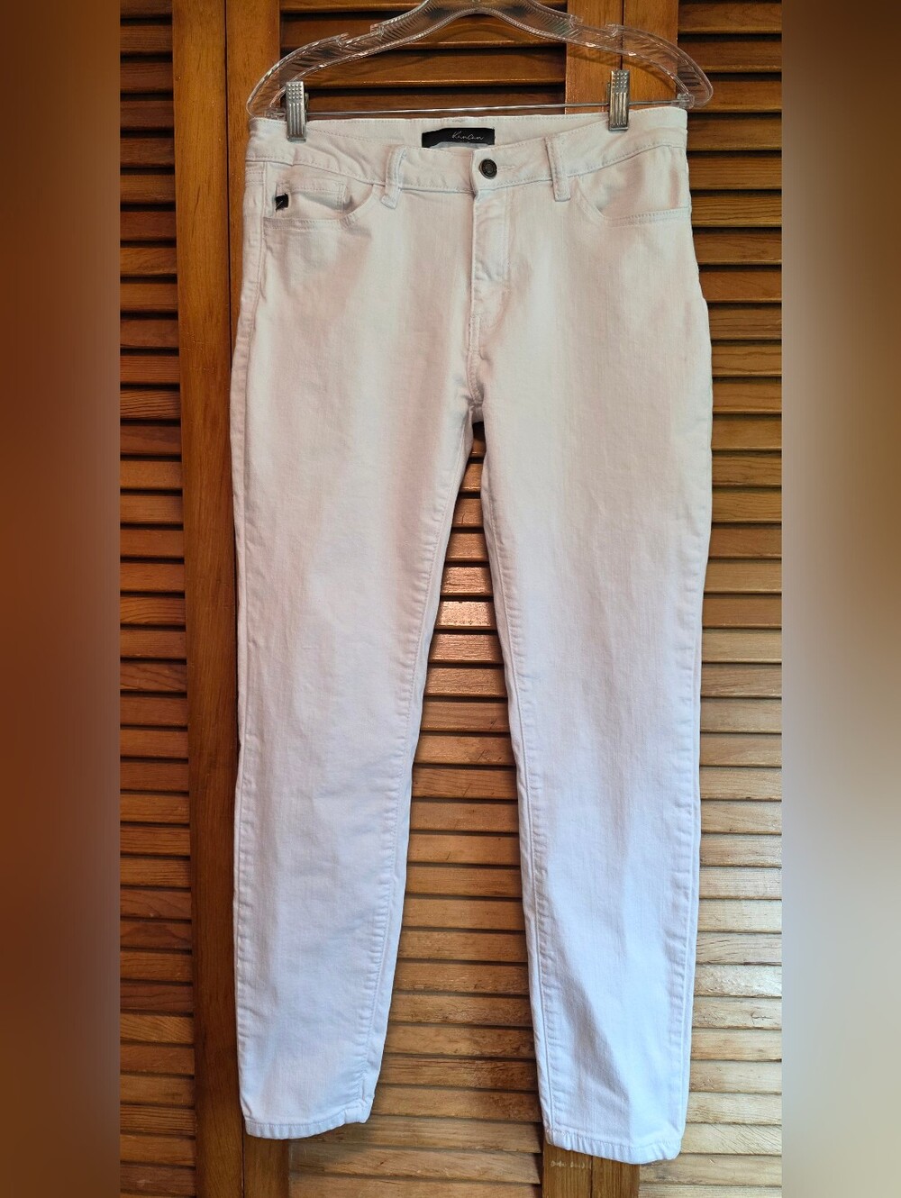 Kancan Katherine Mid Rise Super Skinny Jeans White Junior Size 11/29